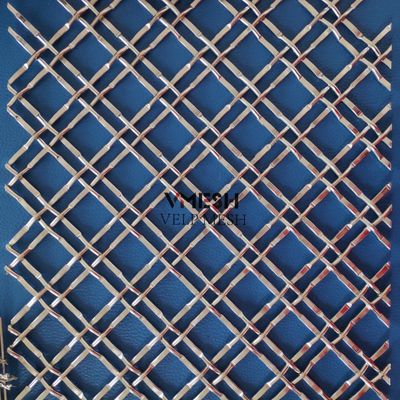 SS 304 Architektoniczny panel z siatki z metalowym metalowym stalą ze stali nierdzewnej