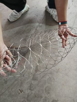 Przeciwkradzież Dostosowywalny rozmiar Diamentowy dziurkowy kształt sieć liny z stali nierdzewnej do ogrodzenia bezpieczeństwa