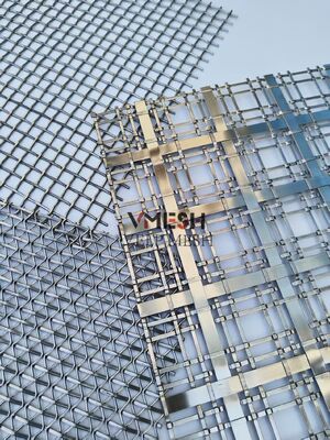 Stal Nierdzewna Metal Architektoniczny Kuper Złoty Brąz Wnętrze Projektowanie Zasłony Dekoracyjne Tkanie Metalowe Sieci Zasłony