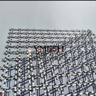 Architektoniczny panel z siatki karbowanej ze stali nierdzewnej Dekoracyjny tkany panel z siatki metalowej