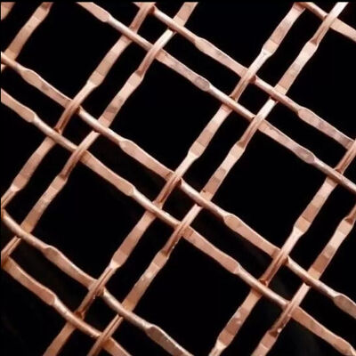 Decorative Stainless Steel Cladding Metal Facade Panel Woven Wire Mesh