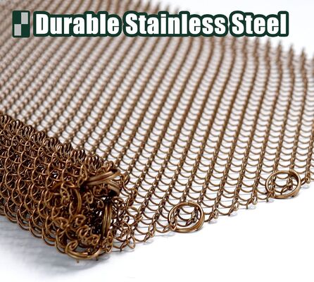 Antydeformacyjna metalowa konstrukcja z siatki kominkowej ze stali nierdzewnej o grubości 1,2 mm