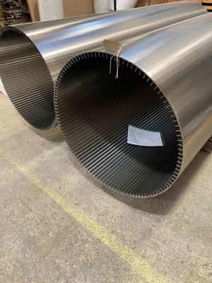 SS304/316 Johnson Well Screen Pipe Johnson Tube Klinowa siatka filtracyjna z drutu
