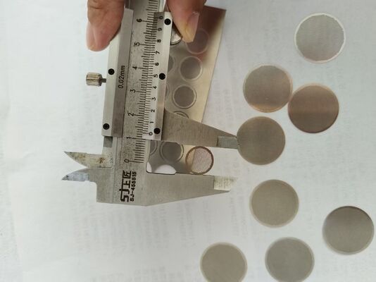 Brak Burrs Chemiczne frezowanie 1mm SS304 Etching Mesh Filter Disc