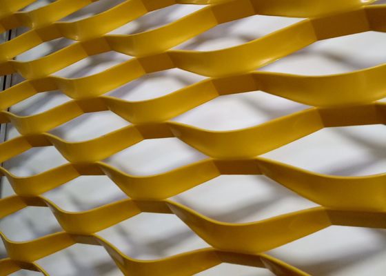 Rozciągana siatka aluminiowa malowana proszkowo do okładzin budowlanych