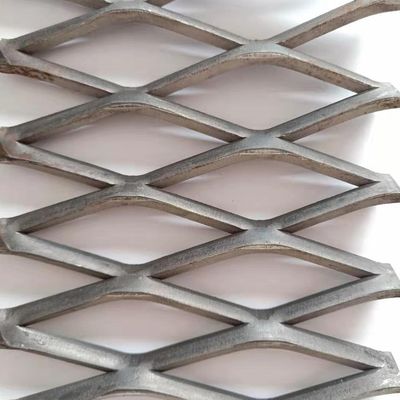 Rozciągana siatka metalowa ze stali nierdzewnej 5,0 mm 6,0 mm antypoślizgowa ocynkowana