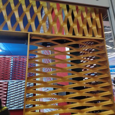 Zastosowane Powder Coating Aluminium Expanded Metal Mesh Strop ściany z fasadą
