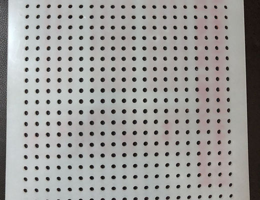 Biały panel z perforowanej siatki PVC 0,3-10mm dla przemysłu spożywczego