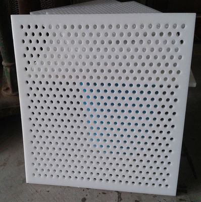 Biały panel z perforowanej siatki PVC 0,3-10mm dla przemysłu spożywczego