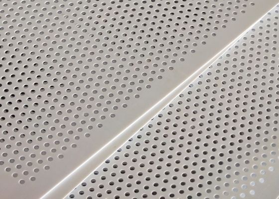 Biały panel z perforowanej siatki PVC 0,3-10mm dla przemysłu spożywczego