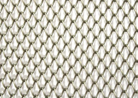 Dekoracyjny Aluminium Metalowa siatka zasłona łańcuch draperia tkanina kominek Wire Mesh Metal Coil Mesh Strop zasłona
