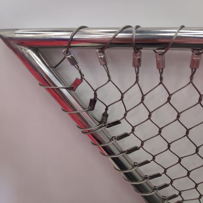 Siatka linowa ze stali nierdzewnej 2mm diamentowy otwór tulejka do ogrodzenia zoo