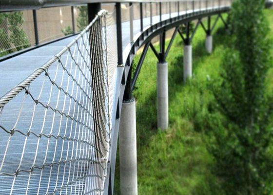 SS316 Sieć kablowa ze stali nierdzewnej do balustrad schodowych