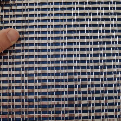 Włókno z stali nierdzewnej Dekoracyjne 1 mm Architektoniczne Metalowe Mesh Screen Woven Wire Mesh
