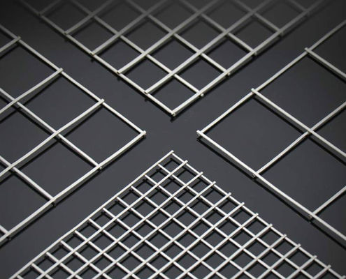 25x25mm Galwanizowane panely zestawu zestawu z spawanymi drutami do dekoracyjnych ogrodzeń