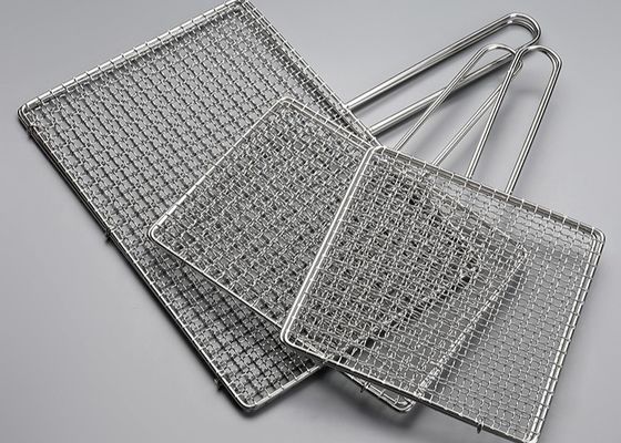 Siatka do grilla ze stali nierdzewnej 304, 450x600mm, przeznaczona do kontaktu z żywnością