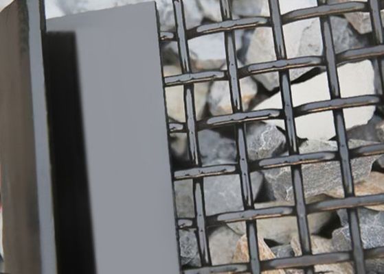 Siatka druciana pleciona z drutu stalowego węglowego 65Mn do przesiewaczy kruszarek