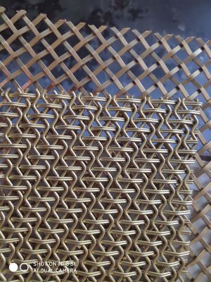 Włókno z stali nierdzewnej Dekoracyjne 1 mm Architektoniczne Metalowe Mesh Screen Woven Wire Mesh