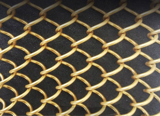 1.5mm Chain Link Fly Screen Dekoracyjna aluminiowa siatka druciana Metalowa draperia