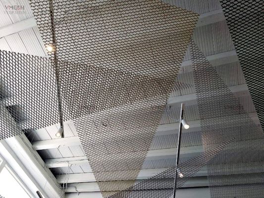 Architektoniczne podwieszane aluminiowe sufity Rozszerzone metalowe panele Czarne