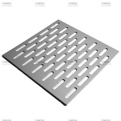 Dekoracja wewnętrzna i zewnętrzna Aluminiowa podłużna szczelinowa perforowana metalowa Dostosowana