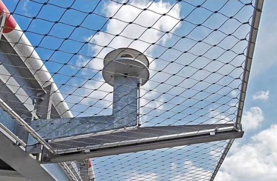 Czarna sieć kablowa z stali nierdzewnej o oksydacji 3 mm do dekoracji