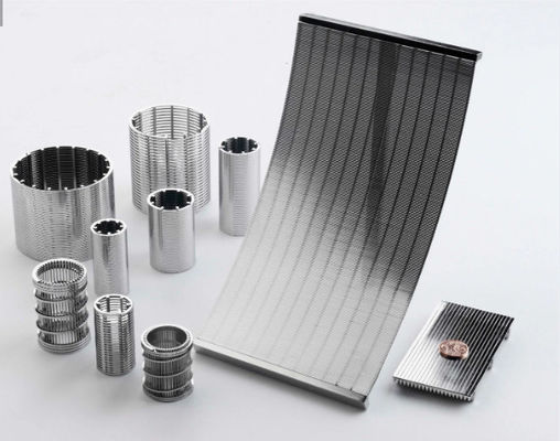 Niestandardowe Johnson Wedge Wire Screens W kształcie V Owinięty Filtr Rury Slot