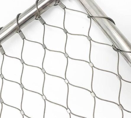 Włókno sieciowe ze stali nierdzewnej SS304/316 do ogrodów zoologicznych i balustrad