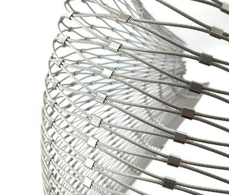 Włókno sieciowe ze stali nierdzewnej SS304/316 do ogrodów zoologicznych i balustrad