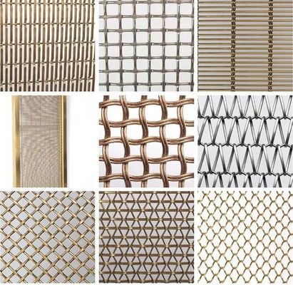 Dekoracyjna siatka o splocie spiralnym do metalowej siatki tkanej z przenośnika architektonicznego do budynków