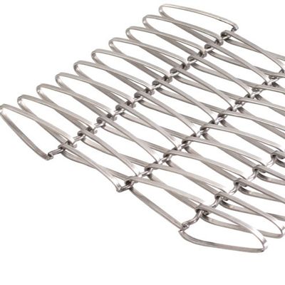 Powłoka proszkowa aluminiowa ze stali nierdzewnej zaciśniętą tkaninę z drutu dekoracyjne kratki z drutu