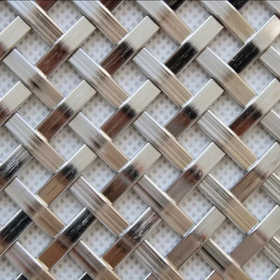 Starożytne mosiądz płaskie drut ze stali nierdzewnej Dekoracyjne skręcone płyty sieci z włókien włókienniczych Rury