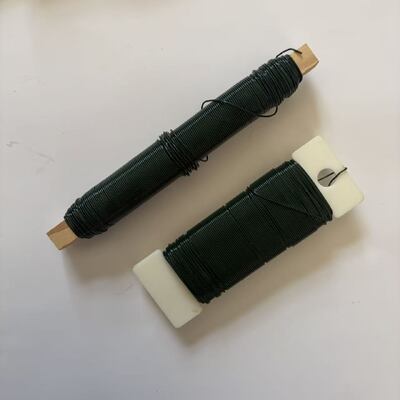 Dostosowany kolor Zielony srebrny kwiatowy drut wiosłowy Drut kwiaciarni o średnicy 22 mm