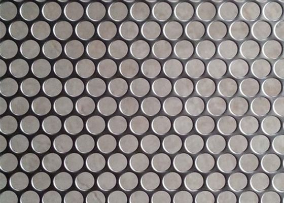 Perforowana siatka metalowa PVDF z okrągłym otworem 1,22 * 2,44 m
