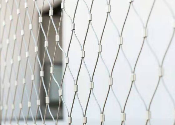 SS316 Diamentowa siatka kablowa ze stali nierdzewnej OEM ODM do balustrad schodowych