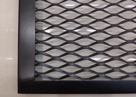 ISO9002 Rozciąganie czarnej rozszerzonej blachy metalowej 60 * 120 mm Otwór 20 * 40 mm