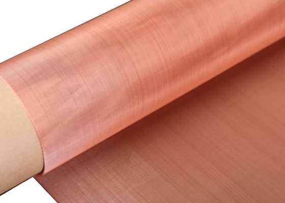 Czerwona 99,99% czysta siatka druciana z drutu miedzianego EMF RF Shielding