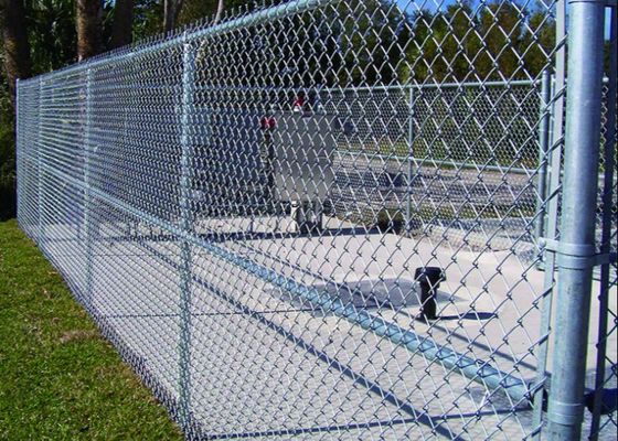 Siatka druciana powlekana PCV 50 Ft Chain Link Fence Plac zabaw Diamond