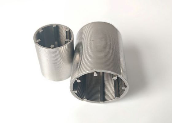 4-10 mm Sita z drutu klinowego w kształcie litery V Cylinder 25 mikronów Slot