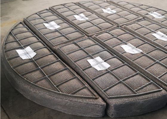 AISI 304 Prostokątny filtr siatkowy odmgławiacz z dzianiny drucianej eliminujący mgłę