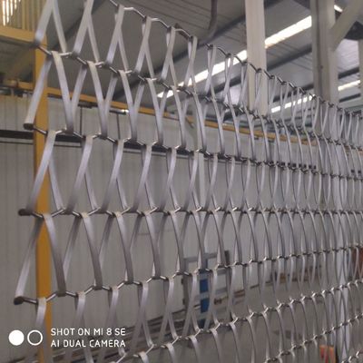 1.2 Mm Spiral Link Flat Wire Mesh Przenośnik taśmowy z okładziną Splot równoważący